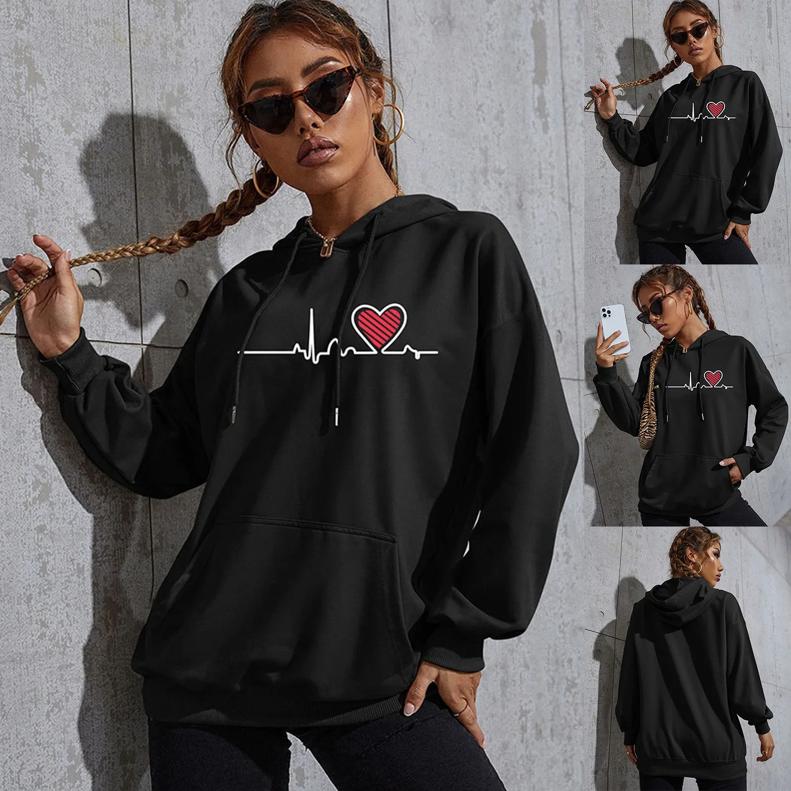 Women's Hooded Sweatshirt Pullover Front Zip Hoodie Women Womem Autumn Women's Hooded Sweatshirt Pullover Front Zip Hoodie Women
Women's Hooded Sweatshirt Pullover Front Zip Hoodie Women Womem Autumn Women's Hooded Sweatshirt Pullover Front Zip Hoodie Women