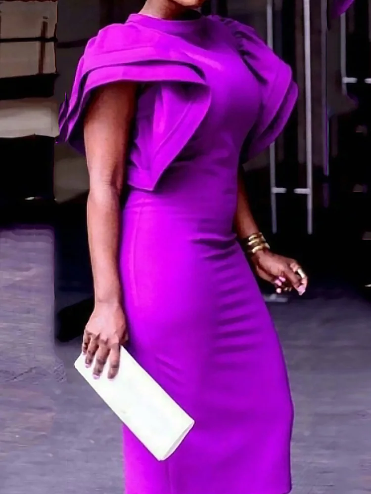 Flare Sleeve Bodycon Chic and Elegant Woman Dress Vintage Sexy Half High Collar Backless Mid-Calf Vestido Office Lady
Flare Sleeve Bodycon Chic and Elegant Woman Dress Vintage Sexy Half High Collar Backless Mid-Calf Vestido Office Lady