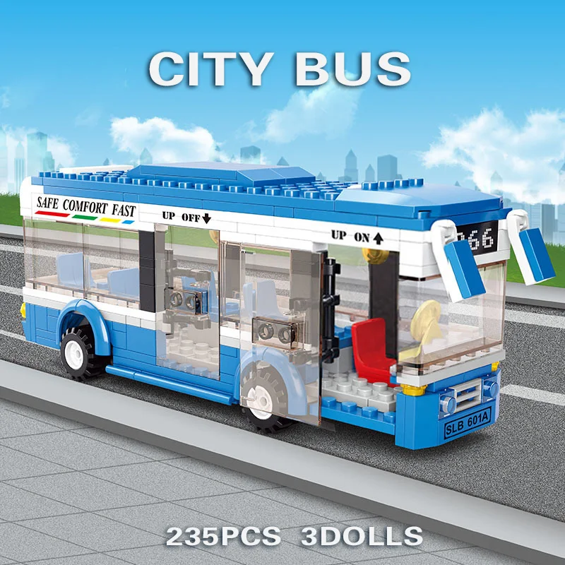 City Bus Car Building Blocks Series Passenger Single-Deck Public Vehicle Kit Bricks Figures Children Gifts Technique Toys
City Bus Car Building Blocks Series Passenger Single-Deck Public Vehicle Kit Bricks Figures Children Gifts Technique Toys