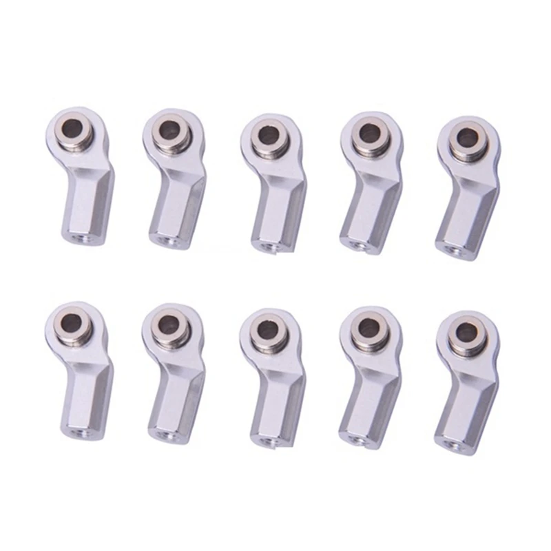 10Pcs M4 Full Metal Ball Head Holder Bend Rod End for Axial SCx10 II 90046 TRAXXAS TRX4 1/10 RC Crawler Car Parts 
10Pcs M4 Full Metal Ball Head Holder Bend Rod End for Axial SCx10 II 90046 TRAXXAS TRX4 1/10 RC Crawler Car Parts