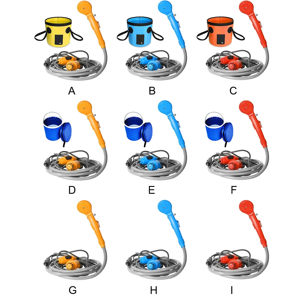 Автомобильный душ DC 12 В, электрический комплект для ванной, складная головка для пешего туризма, цветущих растений, полива, купания, путешествий, рыбалки 
Автомобильный душ DC 12 В, электрический комплект для ванной, складная головка для пешего туризма, цветущих растений, полива, купания, путешествий, рыбалки