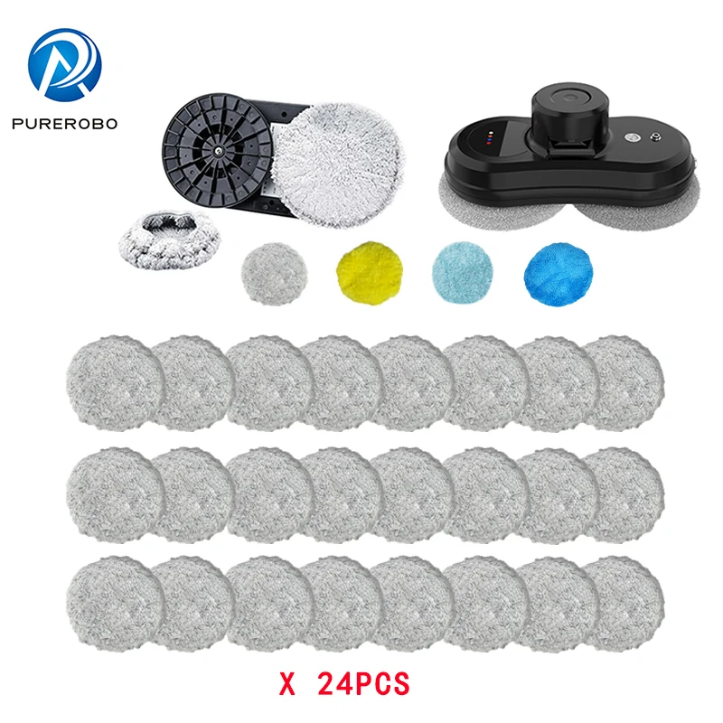 Window Cleaning Robot Universal Round Mops Purerobo W-R3S Accessories Clean Cloth Hobot 168 188 Weeper Cloth Vacuum Cleaner Part
Window Cleaning Robot Universal Round Mops Purerobo W-R3S Accessories Clean Cloth Hobot 168 188 Weeper Cloth Vacuum Cleaner Part