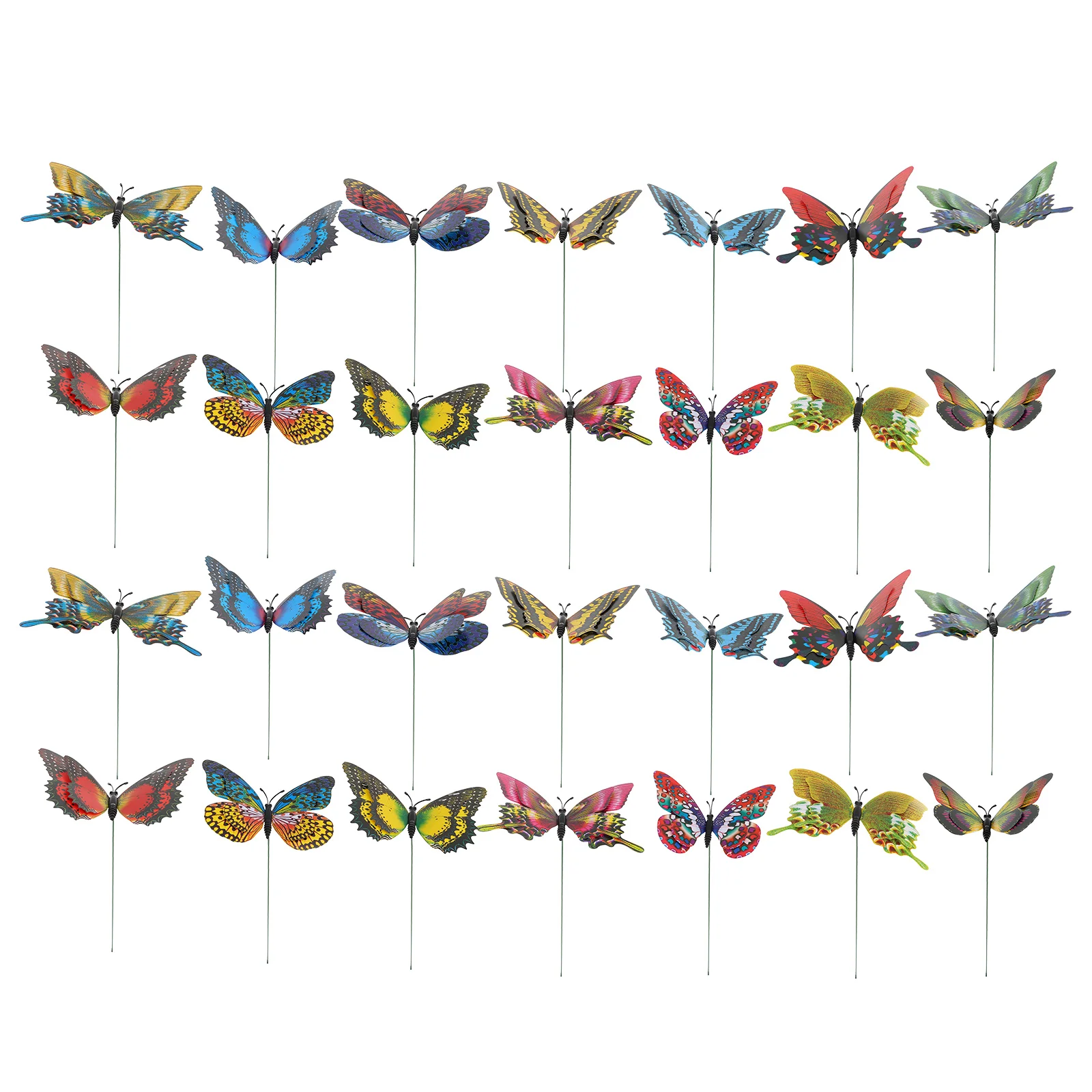 50pcs Simulation 3D Butterflies Stakes Garden Stakes for Lawn Yard Patio Color Mixed
50pcs Simulation 3D Butterflies Stakes Garden Stakes for Lawn Yard Patio Color Mixed