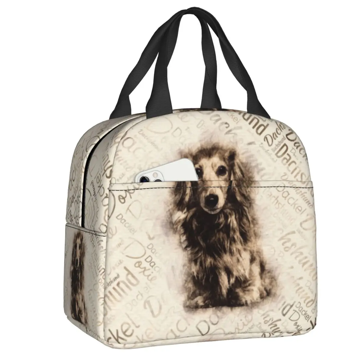 Изолированная сумка для ланча Longhaired с изображением таксы, собаки, для кемпинга, путешествий, барсука, сосисок, термальный охладитель, бэнто-...
Изолированная сумка для ланча Longhaired с изображением таксы, собаки, для кемпинга, путешествий, барсука, сосисок, термальный охладитель, бэнто-...