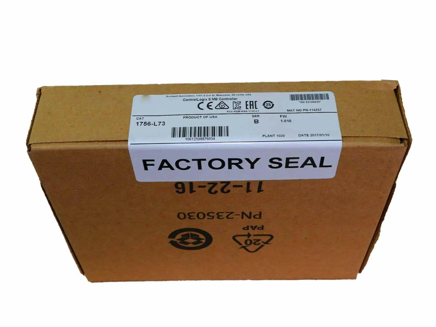 New Original In BOX 1756-L73 1756L73{Warehouse stock} 1 Year Warranty Shipment within 24 hours
New Original In BOX 1756-L73 1756L73{Warehouse stock} 1 Year Warranty Shipment within 24 hours