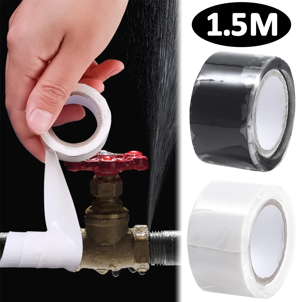 Adhesive Water Pipe Repair Tape Silicone Waterproof Sealing Tapes Prevernt Leakage Performance Self Fix Insulating Duct Sealer
Adhesive Water Pipe Repair Tape Silicone Waterproof Sealing Tapes Prevernt Leakage Performance Self Fix Insulating Duct Sealer