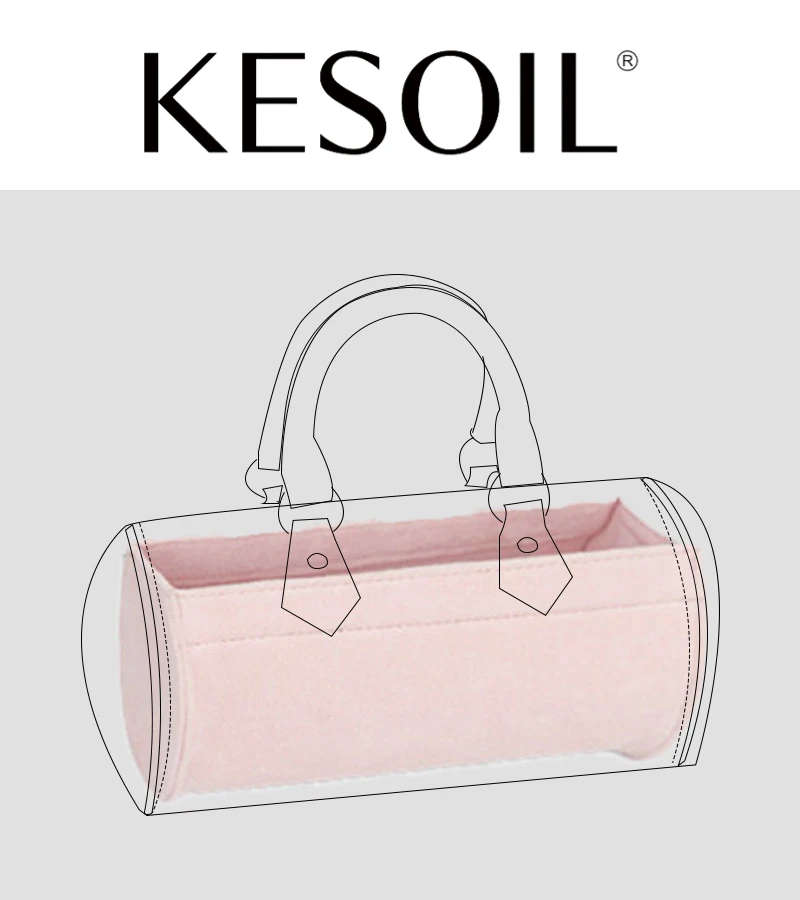 KESOIL Classic look round bag liner portable storage lining cosmetic bag support bag middle bag accessories
KESOIL Classic look round bag liner portable storage lining cosmetic bag support bag middle bag accessories