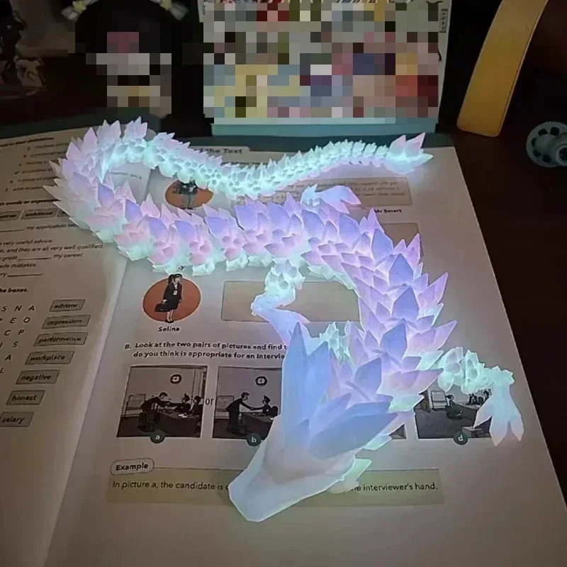 Светящийся 3D-дракон из PLA
