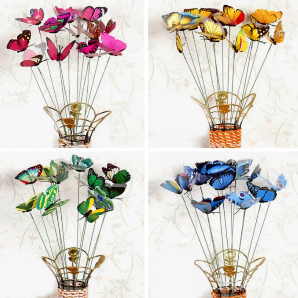 Decor Ornament 10Pcs/Set Simulation Butterfly Stick Outdoor Garden Flower Pot Ornament
Decor Ornament 10Pcs/Set Simulation Butterfly Stick Outdoor Garden Flower Pot Ornament