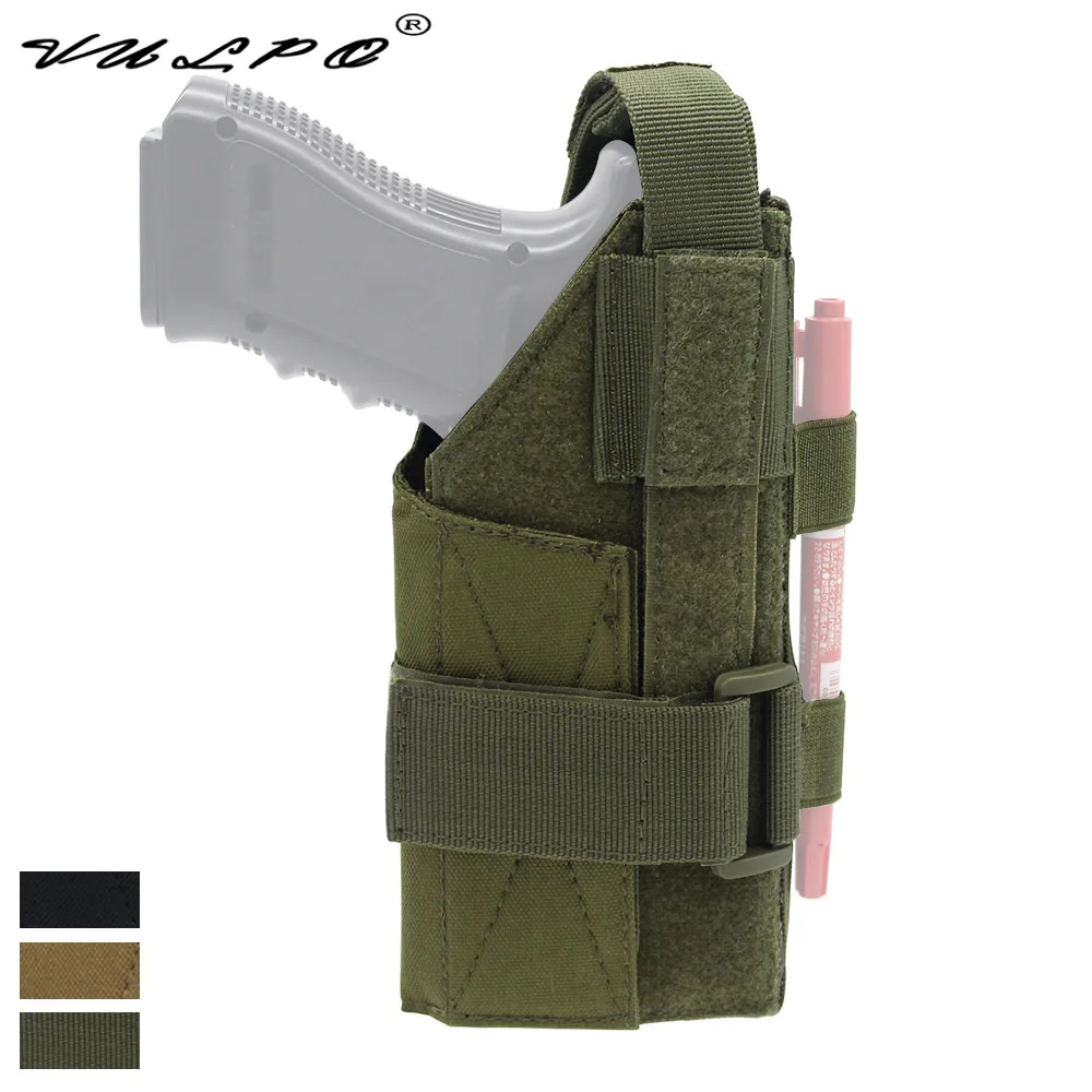

VULPO Tactical Pistol Holster Modular Molle Waist Gun Holster And Drop Leg Thigh MOLLE Platform For M9 1911 Glock CZ SIG Hi-Capa