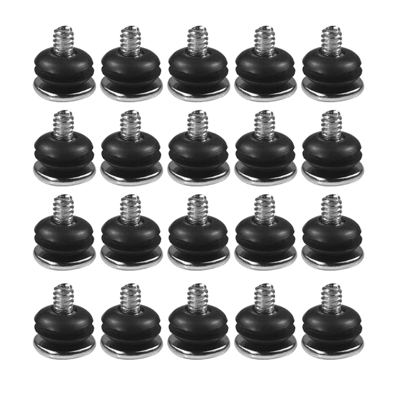 

20pcs Computer Case Shockproof Screws + Shock Absorption Rubber Gaskets for 3.5-inch HDD Hard Disk Damping Screw Set B2RC