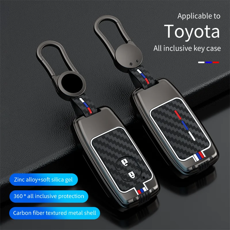 

Zinc Alloy Car Key Cover Case For Toyota Land Cruiser Prado 150 Camry Prius Crown For Subaru Foreste XV 2/3/4 Button Remote Key