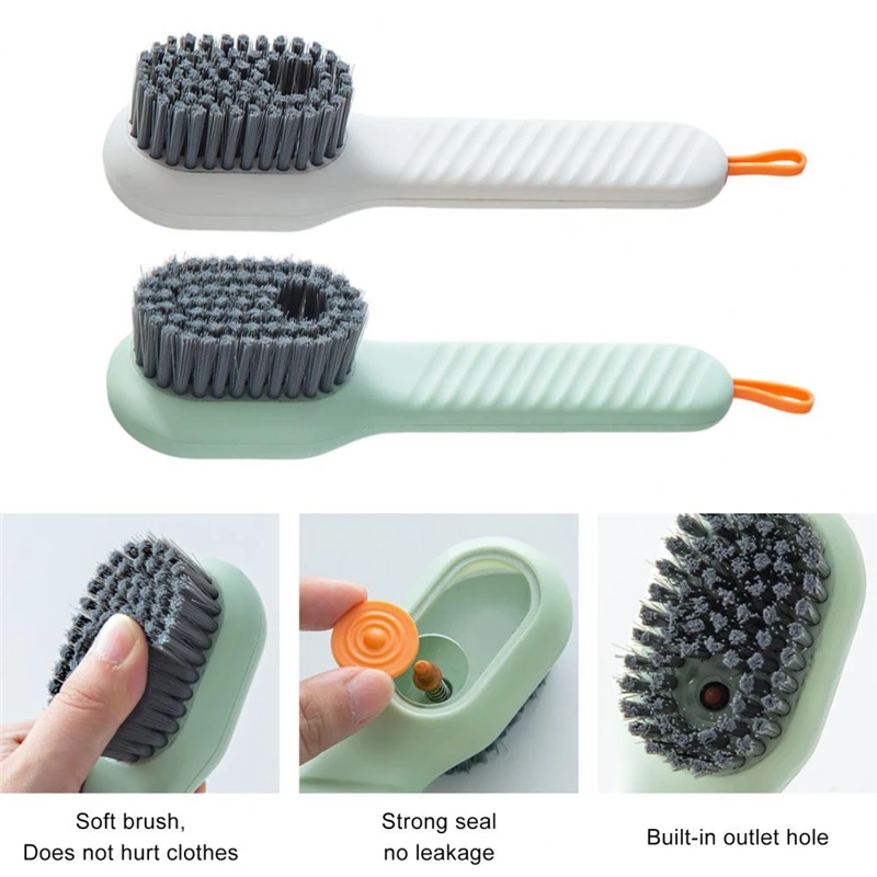 New Shoe Brush Student Dormitory Household Cloth Collar Soft Bristle Long Handle Brush Liquid Press Fast Foaming Lazy Clean Tool
New Shoe Brush Student Dormitory Household Cloth Collar Soft Bristle Long Handle Brush Liquid Press Fast Foaming Lazy Clean Tool