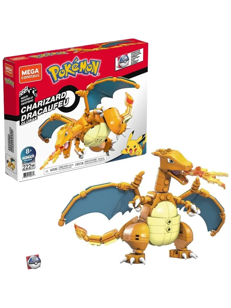 Popular MEGA Pokemon anime game peripheral CONSTRUX GWY77 Charizard childrens puzzle block toy model birthday gift series
Popular MEGA Pokemon anime game peripheral CONSTRUX GWY77 Charizard childrens puzzle block toy model birthday gift series