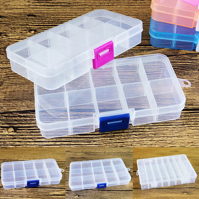 1pc Storage Box Transparent Plastic Cosmetics Storage Jewelry Earring Bead 10/15/24 Compartments Display Organizer Container Box
1pc Storage Box Transparent Plastic Cosmetics Storage Jewelry Earring Bead 10/15/24 Compartments Display Organizer Container Box