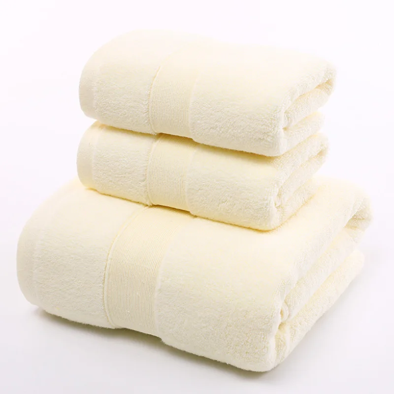 

Cotton Beach Terry Bath Towels for Adults Quick Drying Microfiber Hair Towel Thick Luxury Bathroom Towel Set 70*140cm/35*75cm