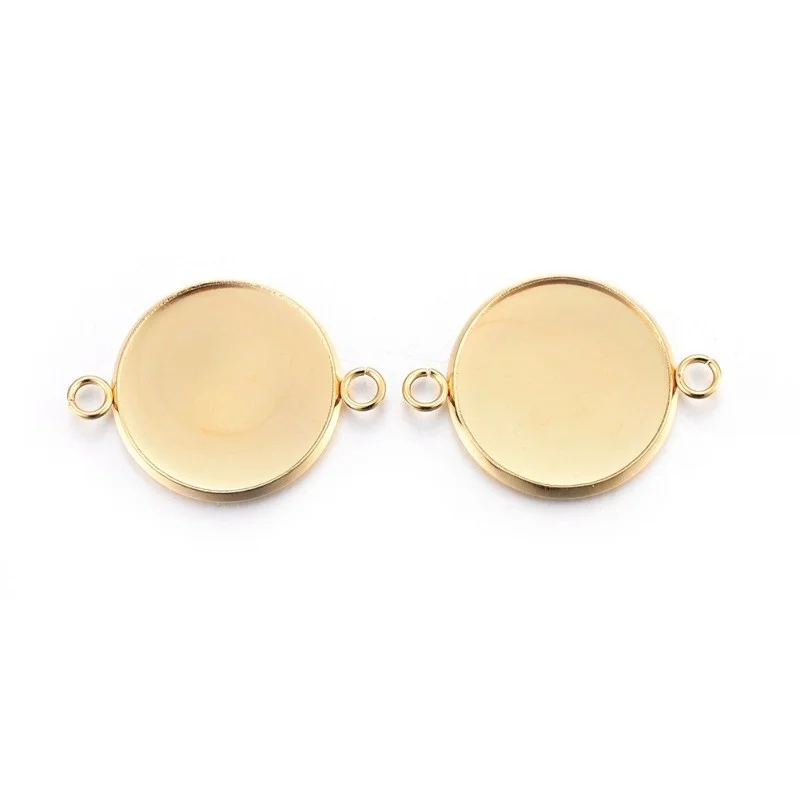 2PCS - 10 PCS 304 Stainless Steel Cabochon Connector Settings Plain Edge Bezel Cups Flat Round
2PCS - 10 PCS 304 Stainless Steel Cabochon Connector Settings Plain Edge Bezel Cups Flat Round