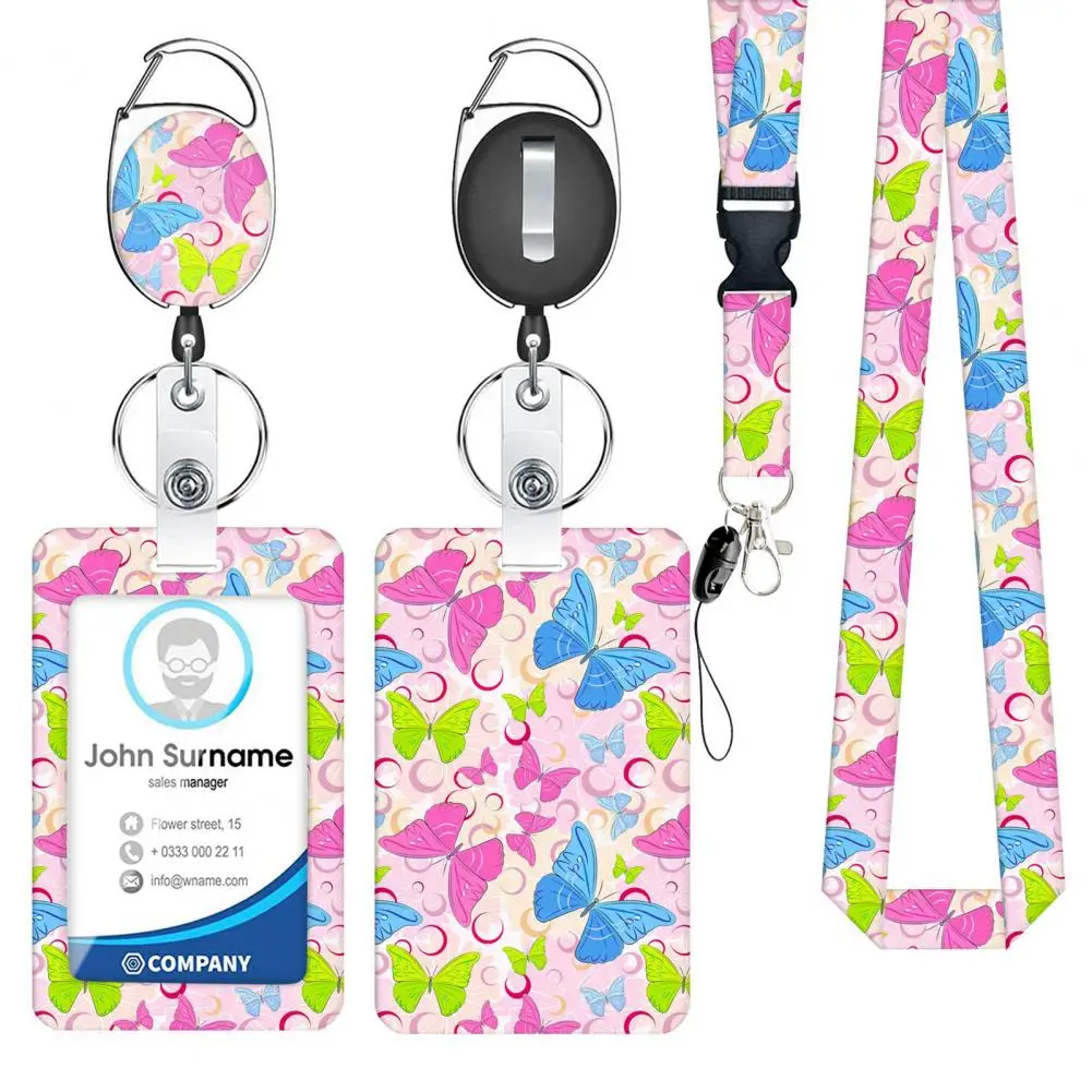 ID Card Holder Anti-friction Ring ID Card Lanyard Cartoon Printed Integrated Work Card Holder Easy-to-pull Buckle Anti Lost
ID Card Holder Anti-friction Ring ID Card Lanyard Cartoon Printed Integrated Work Card Holder Easy-to-pull Buckle Anti Lost