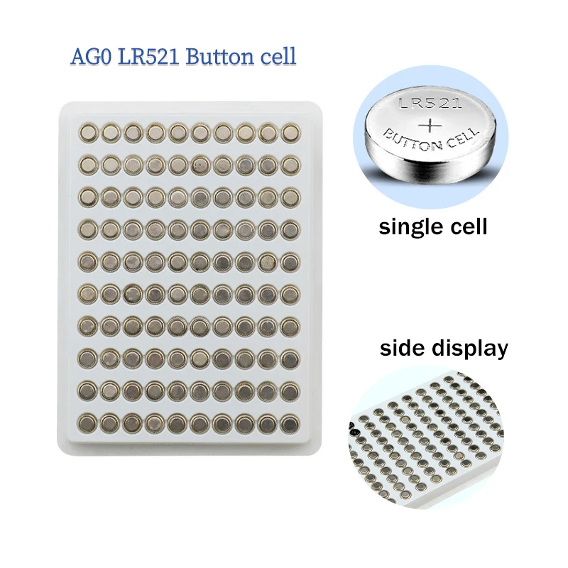 1000PCS AG0 Button Batteries LR69 LR521 379A SR521SW D379 Cell Coin Alkaline Battery 1.55V V379 SR63 for Watch Toys Remote
1000PCS AG0 Button Batteries LR69 LR521 379A SR521SW D379 Cell Coin Alkaline Battery 1.55V V379 SR63 for Watch Toys Remote