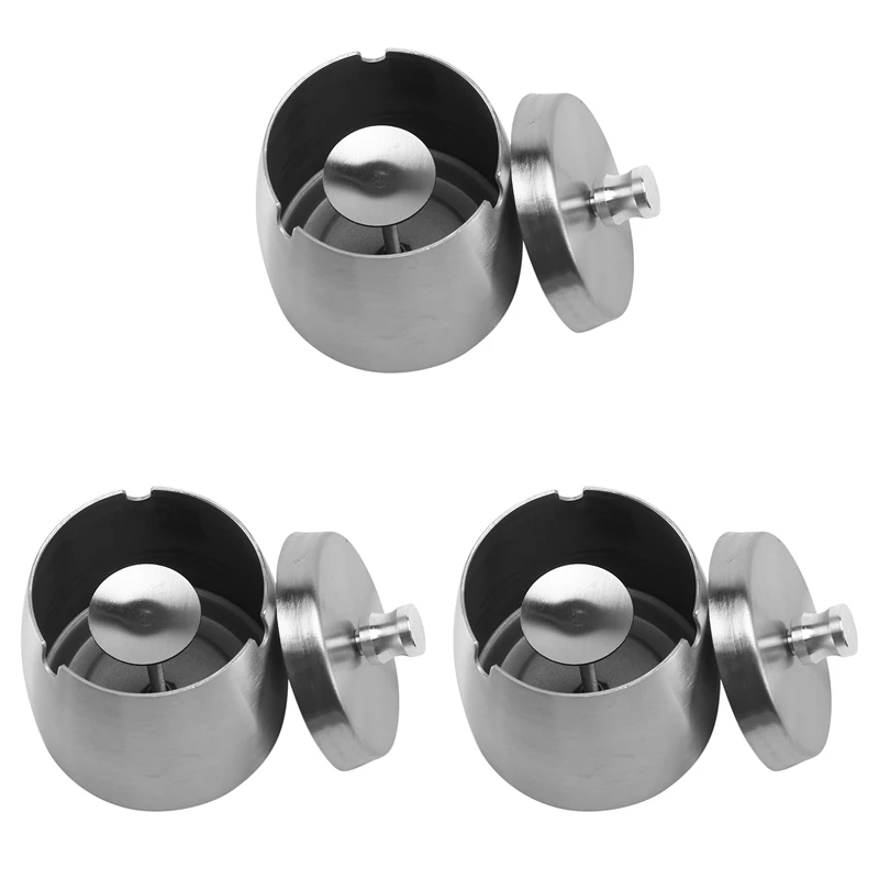 3X Outdoor Ashtray With Lid For Cigarettes Stainless Steel Windproof Rainproof Ashtray For Outside Home Table Bar KTV
3X Outdoor Ashtray With Lid For Cigarettes Stainless Steel Windproof Rainproof Ashtray For Outside Home Table Bar KTV