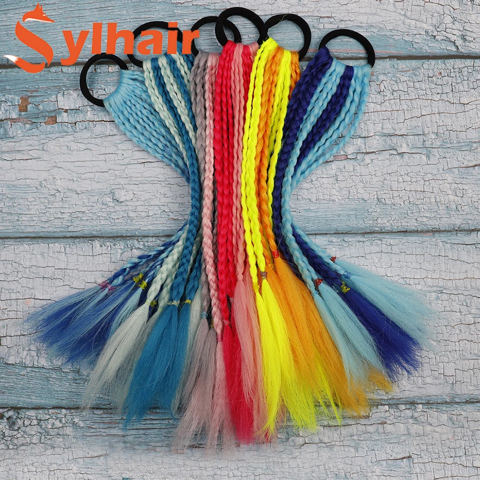 Sylhair Synthetic Rubber Band Twist Braids Colored Crochet Hair Elastic Rope Curly Afro Hair Ponytail For Girls Kids
Sylhair Synthetic Rubber Band Twist Braids Colored Crochet Hair Elastic Rope Curly Afro Hair Ponytail For Girls Kids