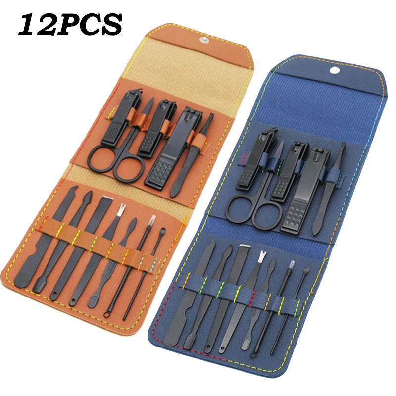 12Pcs Nail Accessories And Tools Professional Cuticle Cutter Nail Clippers Trimmer Scissor Fold Bag Protable Travel Pedicure Set
12Pcs Nail Accessories And Tools Professional Cuticle Cutter Nail Clippers Trimmer Scissor Fold Bag Protable Travel Pedicure Set