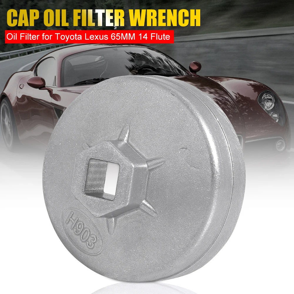 65MM/74MM Oil Filter Cap Wrench Cup 14 Flutes Aluminum Car Filter Cover Cap Wrench Housing Remover Tool for Toyota 4 Cylinder
65MM/74MM Oil Filter Cap Wrench Cup 14 Flutes Aluminum Car Filter Cover Cap Wrench Housing Remover Tool for Toyota 4 Cylinder
