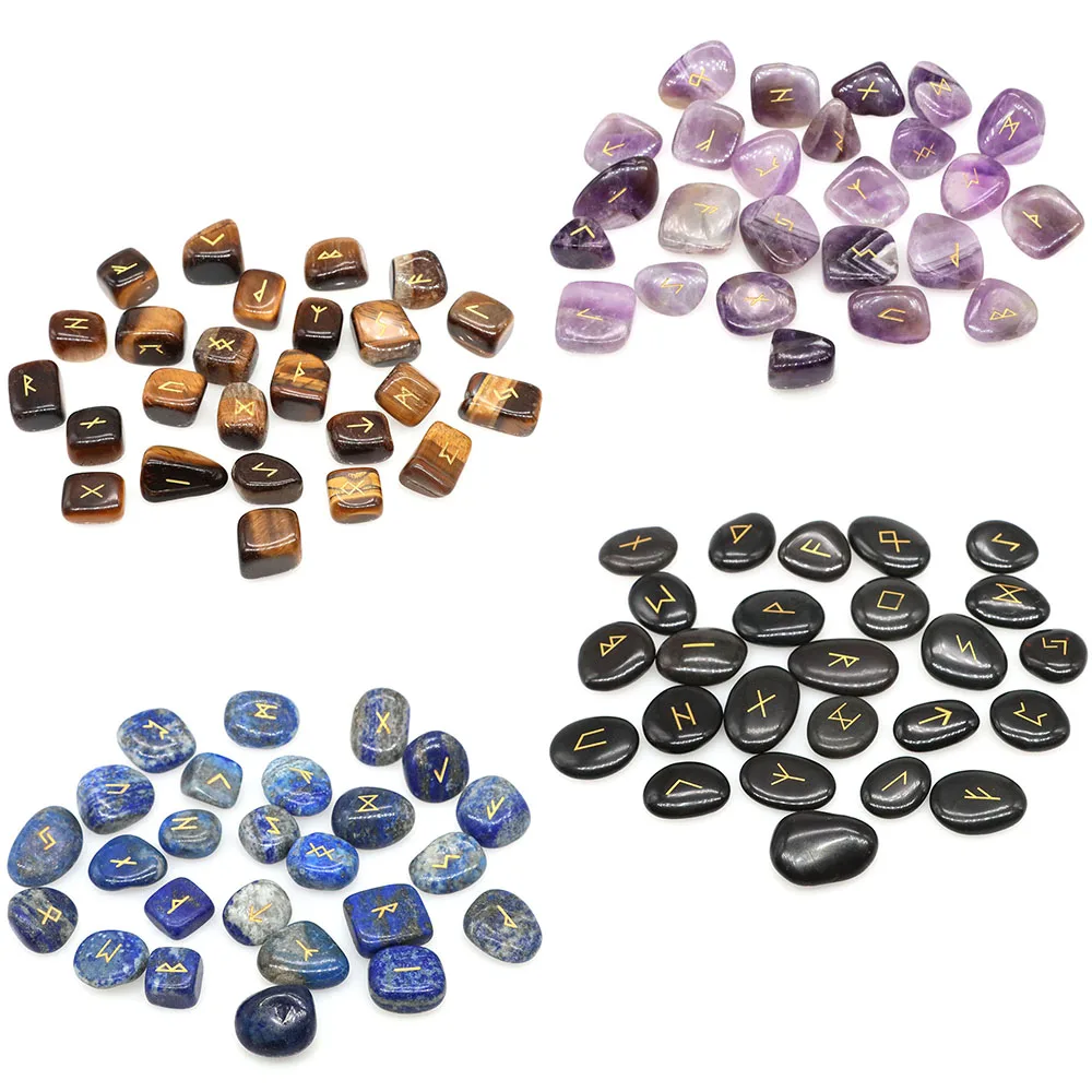 25Pcs Runes Divination Stones Natural Crystal Quartz Energy Healing Reiki Gemstones Decor Meditation Witchcraft Wicca Supplies
25Pcs Runes Divination Stones Natural Crystal Quartz Energy Healing Reiki Gemstones Decor Meditation Witchcraft Wicca Supplies