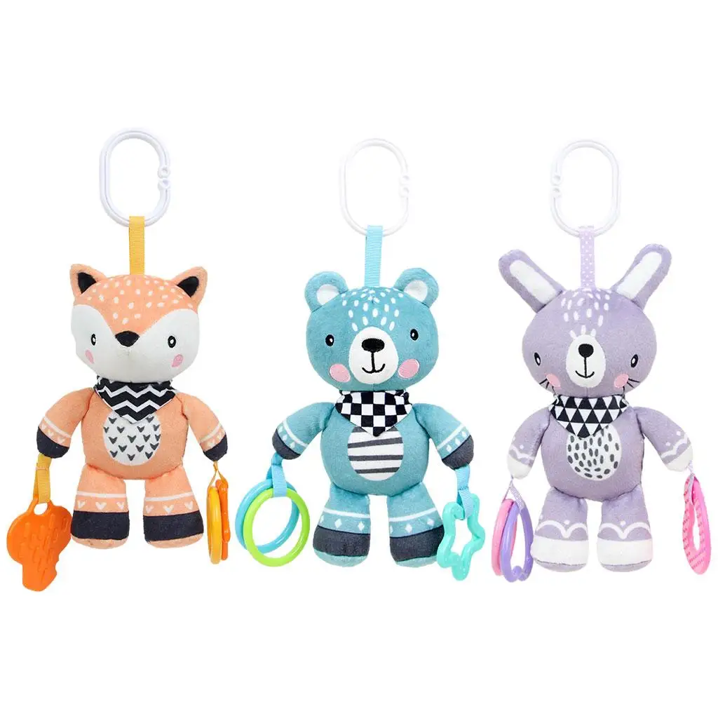 Мягкие подвесные погремушки для детей 0-6-12 месяцев 
Мягкие подвесные погремушки для детей 0-6-12 месяцев