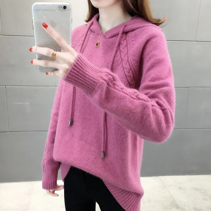 solid color pullover sweater women loose outer wear autumn and winter wear 2022 new all-match long-sleeved hooded sweater top
solid color pullover sweater women loose outer wear autumn and winter wear 2022 new all-match long-sleeved hooded sweater top