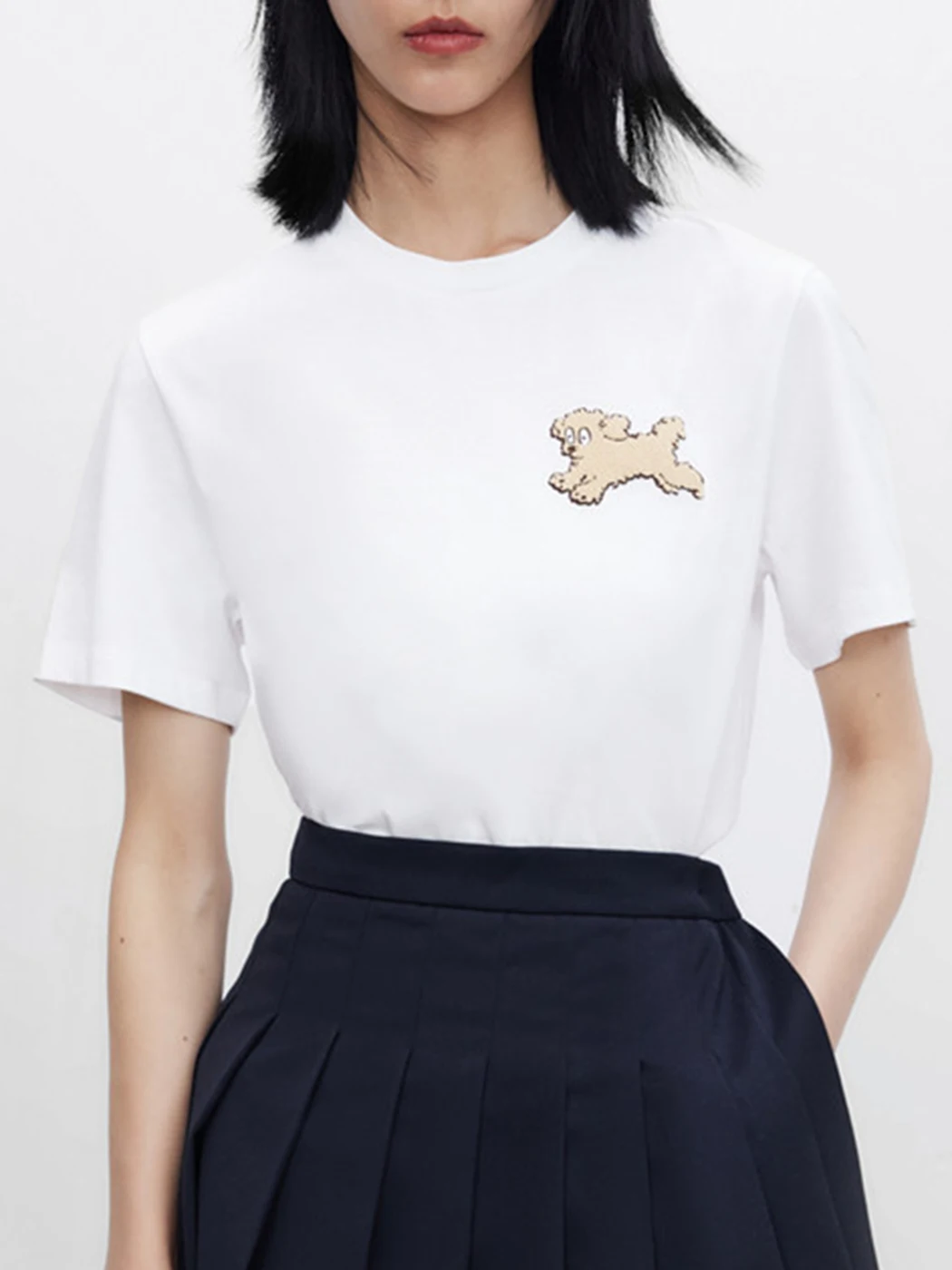 Dog Flocking Casual White Tee Top Women Summer 2022 Round Neck Short Sleeve Cotton T-shirts Streetwear Fashion Loose T-shirt
Dog Flocking Casual White Tee Top Women Summer 2022 Round Neck Short Sleeve Cotton T-shirts Streetwear Fashion Loose T-shirt