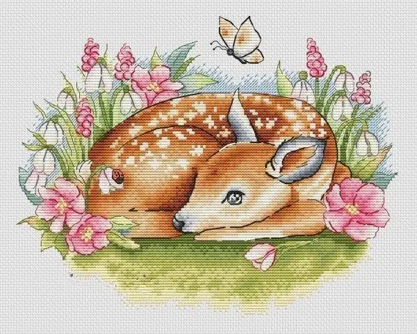 Deer in the Flowers 35-30 embroidery kits, cross stitch kits,cotton frabric DIY homefun embroidery Shop14
Deer in the Flowers 35-30 embroidery kits, cross stitch kits,cotton frabric DIY homefun embroidery Shop14