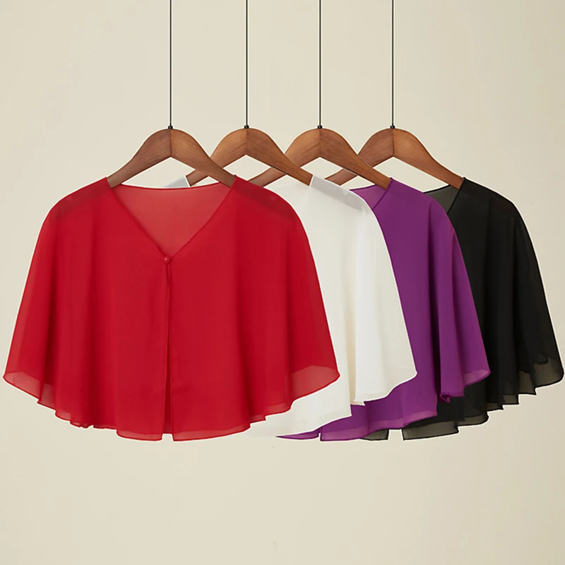 Korean Solid Chiffon Air-Conditioning Cardigan Women Sunscreen Clothing Summer Thin Short Jacket Neck Guard Cloak Sun Shawl
Korean Solid Chiffon Air-Conditioning Cardigan Women Sunscreen Clothing Summer Thin Short Jacket Neck Guard Cloak Sun Shawl