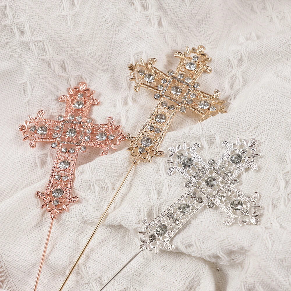 1Pcs Metal Diamond Cross Cake Topper God Bless Cupcake Toppers for Wedding Birthday Baptism Party Decoration Supplies
1Pcs Metal Diamond Cross Cake Topper God Bless Cupcake Toppers for Wedding Birthday Baptism Party Decoration Supplies