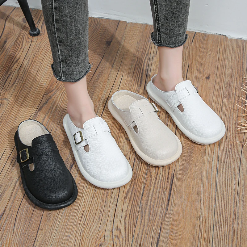 Женские шлепанцы из пробки с закрытым носком, повседневные однотонные пляжные Нескользящие Шлепанцы из искусственной кожи, с пряжкой, для улицы, 2023
Женские шлепанцы из пробки с закрытым носком, повседневные однотонные пляжные Нескользящие Шлепанцы из искусственной кожи, с пряжкой, для улицы, 2023