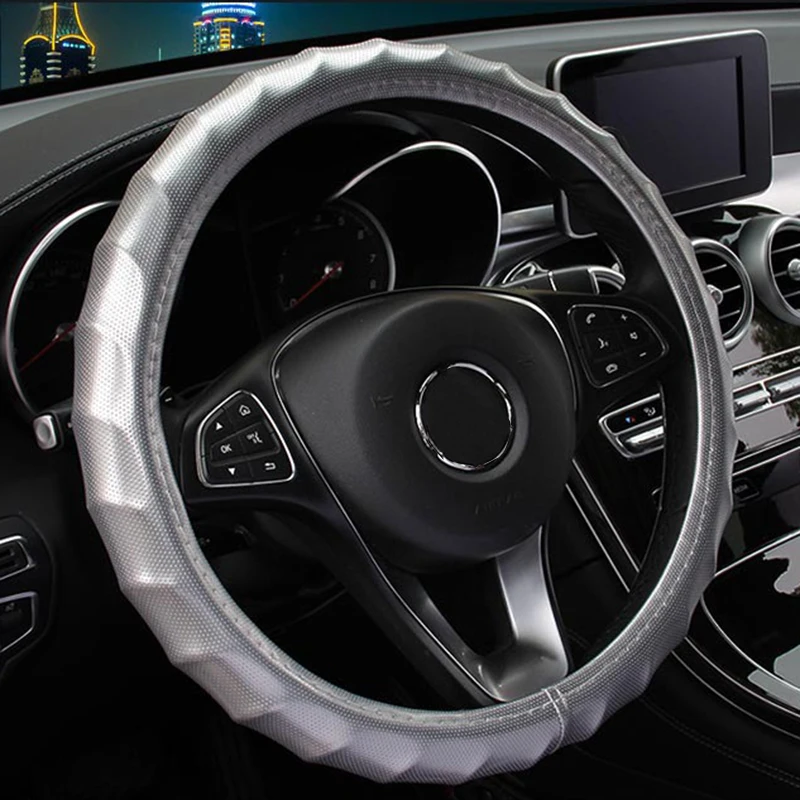 Чехол рулевого колеса автомобиля чехол на руль автомобиля, чехлы на руль, подходящие аксессуары для автомобиля из искусственной кожи с золо... 
Чехол рулевого колеса автомобиля чехол на руль автомобиля, чехлы на руль, подходящие аксессуары для автомобиля из искусственной кожи с золо...