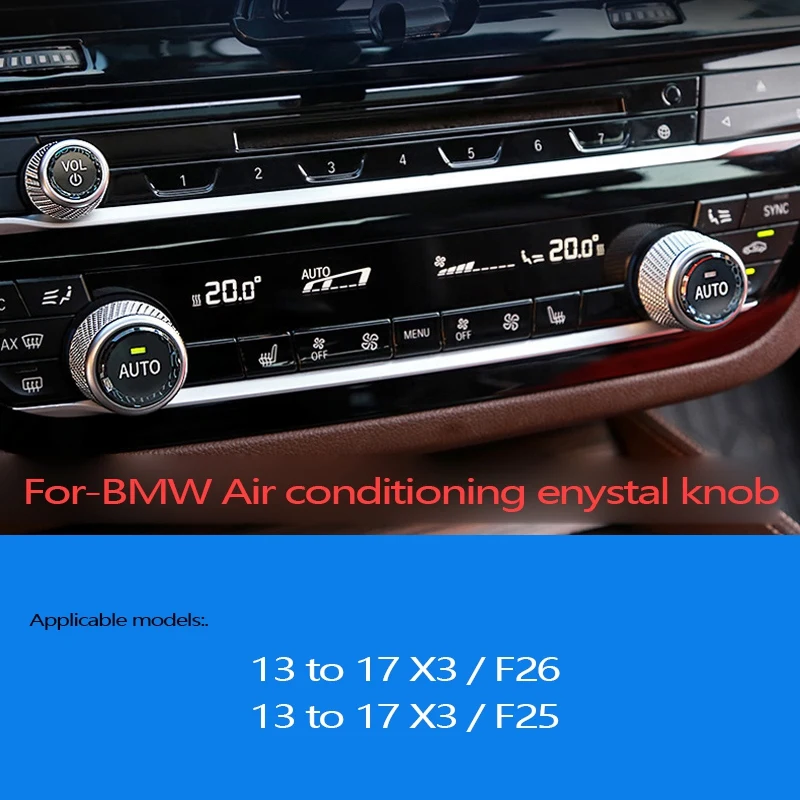 Car Styling Crystal Air Conditioning Switch Button Replacement Covers Stickers Trim Interior For-BMW X3/F26F25 2013-2017
Car Styling Crystal Air Conditioning Switch Button Replacement Covers Stickers Trim Interior For-BMW X3/F26F25 2013-2017