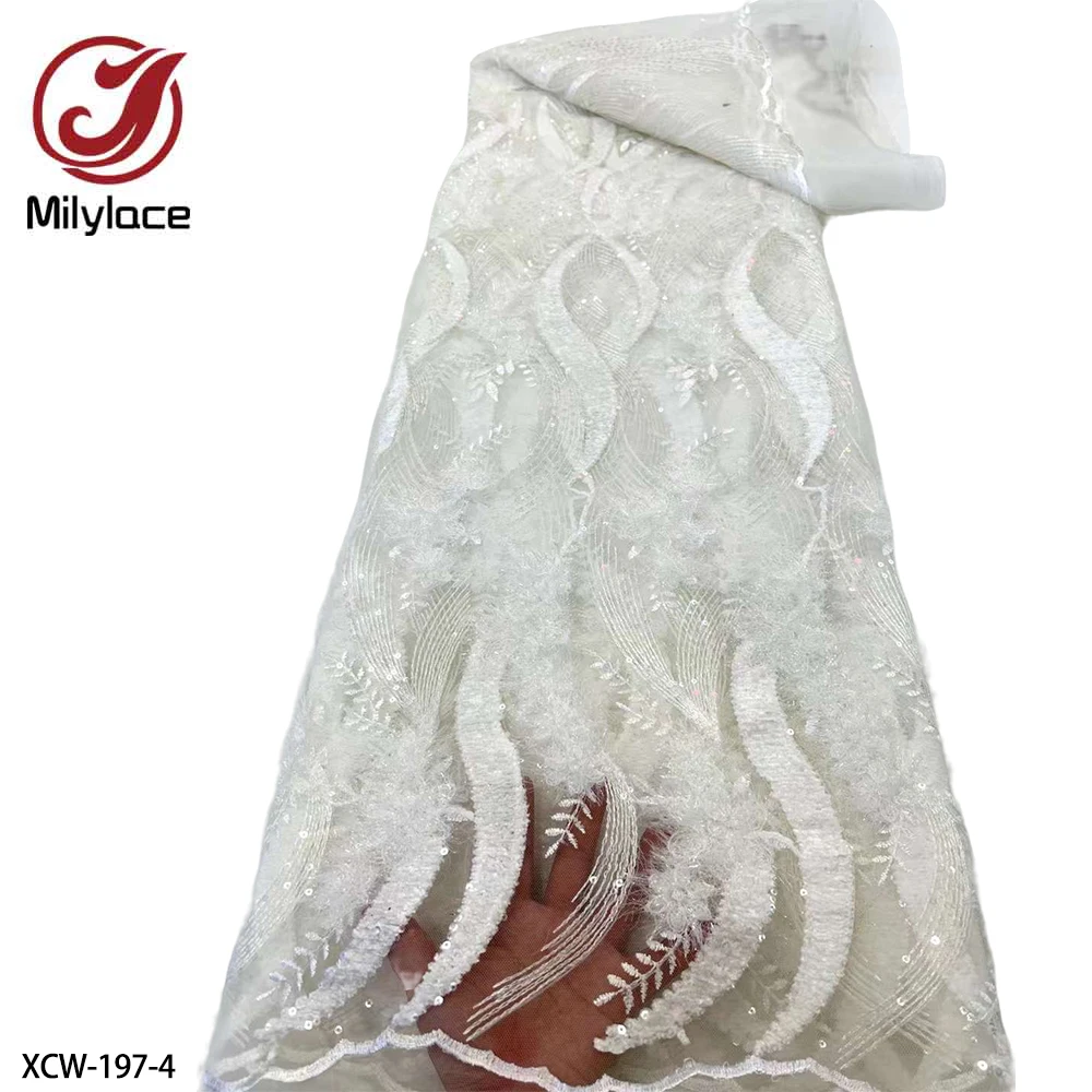 Latest Sequins Lace Fabric 2022 High Quality Sequins African Net Lace Mesh Fabric French Lace Fabrics for Party Dress XCW-197
Latest Sequins Lace Fabric 2022 High Quality Sequins African Net Lace Mesh Fabric French Lace Fabrics for Party Dress XCW-197