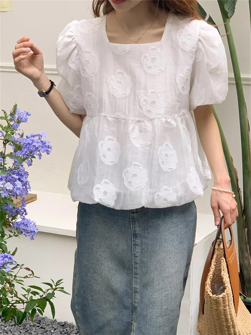 Alien Kitty Summer Hook Flowers Sweet Women Blouses Chic 2022 Fashion Loose Florals Vintage New Casual Office Wear Lady Mujer
Alien Kitty Summer Hook Flowers Sweet Women Blouses Chic 2022 Fashion Loose Florals Vintage New Casual Office Wear Lady Mujer