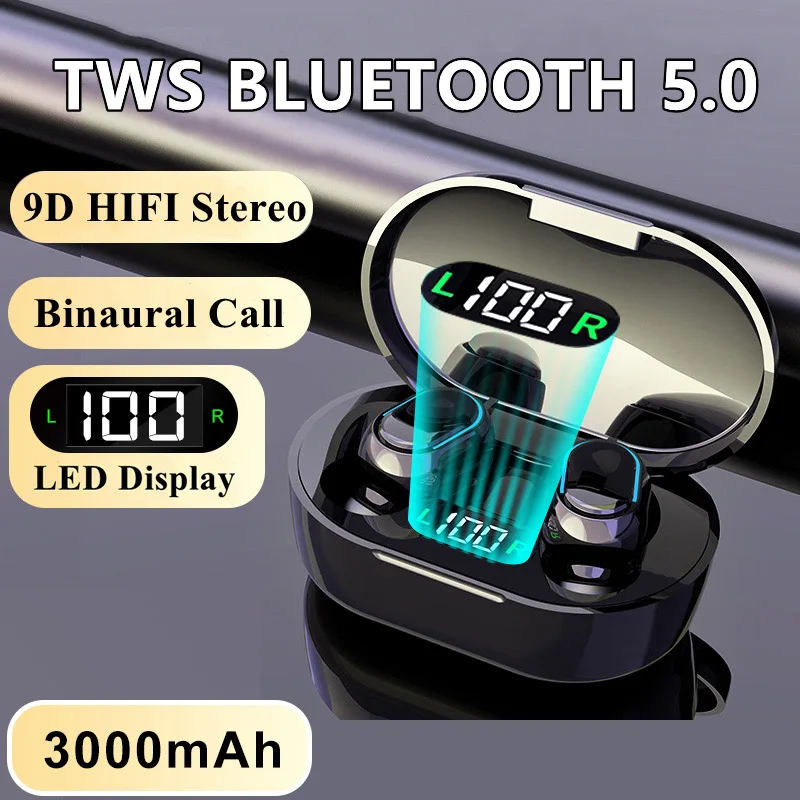 Bluetooth-наушники TWS 5.0; Беспроводные наушники; 9D стереонаушники; Спортивные водонепроницаемые наушники; Гарнитура для зарядки смартфонов; Науш...
Bluetooth-наушники TWS 5.0; Беспроводные наушники; 9D стереонаушники; Спортивные водонепроницаемые наушники; Гарнитура для зарядки смартфонов; Науш...