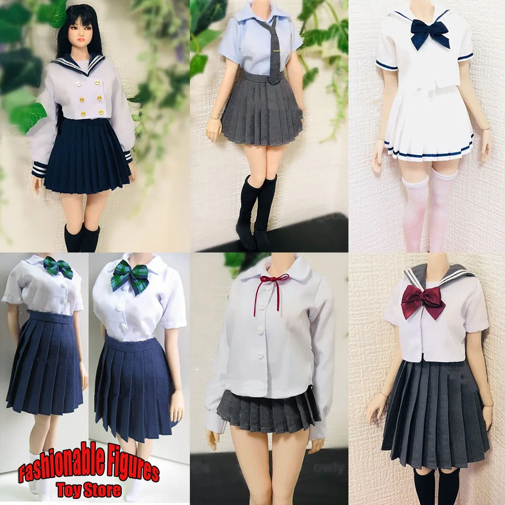 1/6 Female Solider Shirt Tops Student Tie School JK Uniform Pleated Skirt Sailor Suit Set Accessory For 12'' Action Figure Body
1/6 Female Solider Shirt Tops Student Tie School JK Uniform Pleated Skirt Sailor Suit Set Accessory For 12'' Action Figure Body