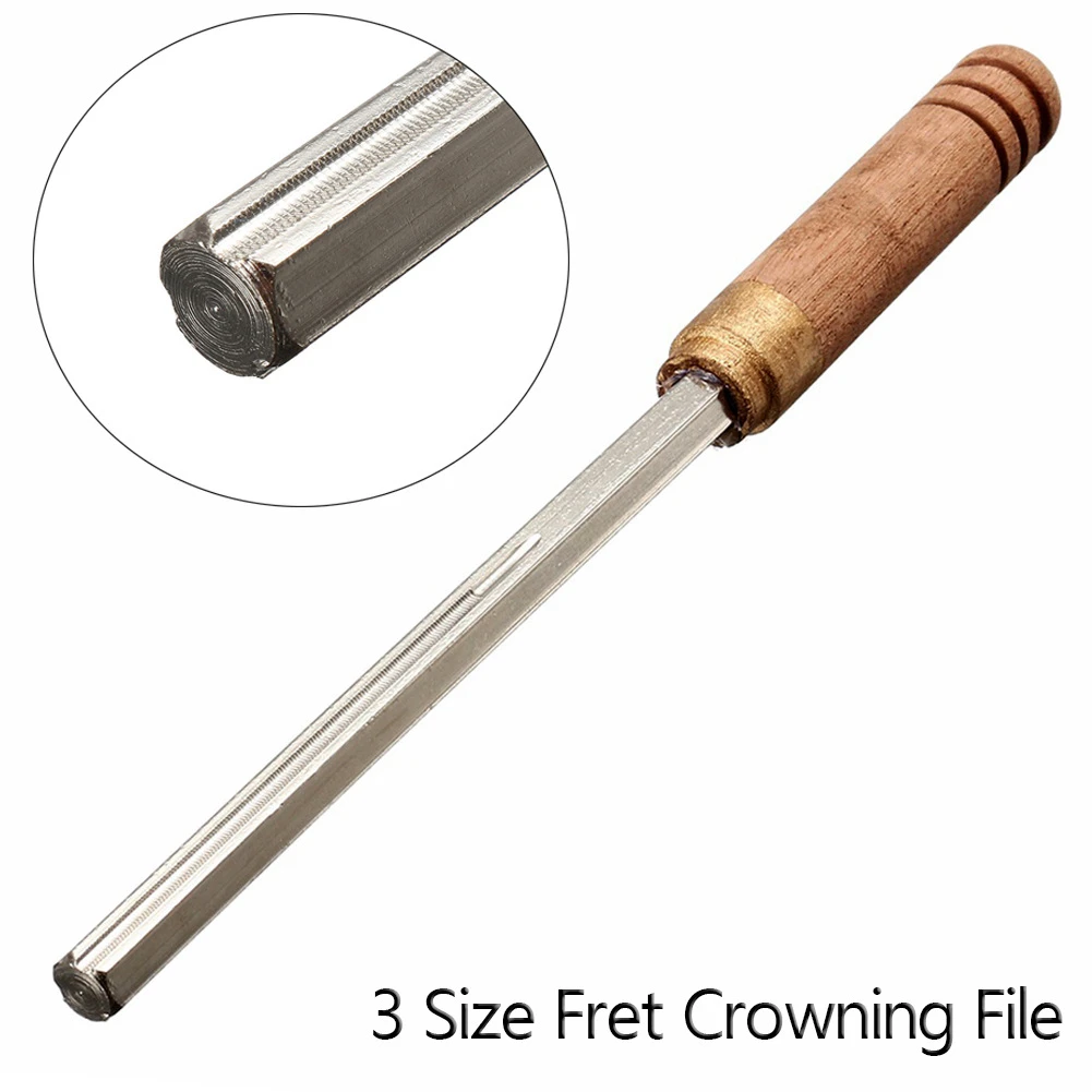 Guitar Fret Crowning Dressing Metal File 3 Size Edges Luthier Repair Tool Accessories Wooden Handle Narrow Fret Crowning File
Guitar Fret Crowning Dressing Metal File 3 Size Edges Luthier Repair Tool Accessories Wooden Handle Narrow Fret Crowning File