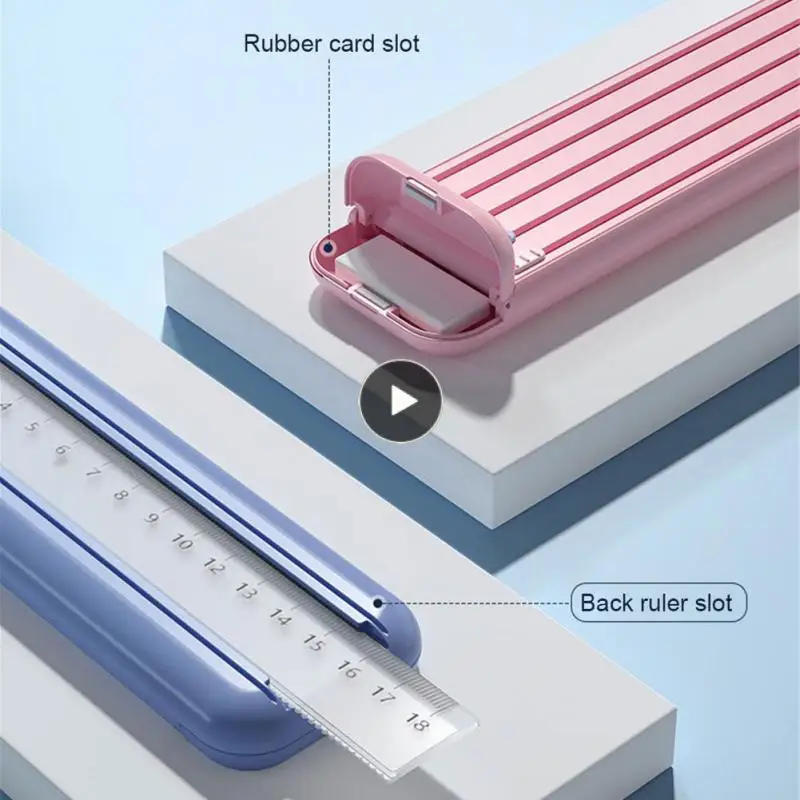 Student Pen Case New With Ruler And Rubber And Pencil Stationery Box Economic Portable Multifunctional Pen Box Pencil Box
Student Pen Case New With Ruler And Rubber And Pencil Stationery Box Economic Portable Multifunctional Pen Box Pencil Box