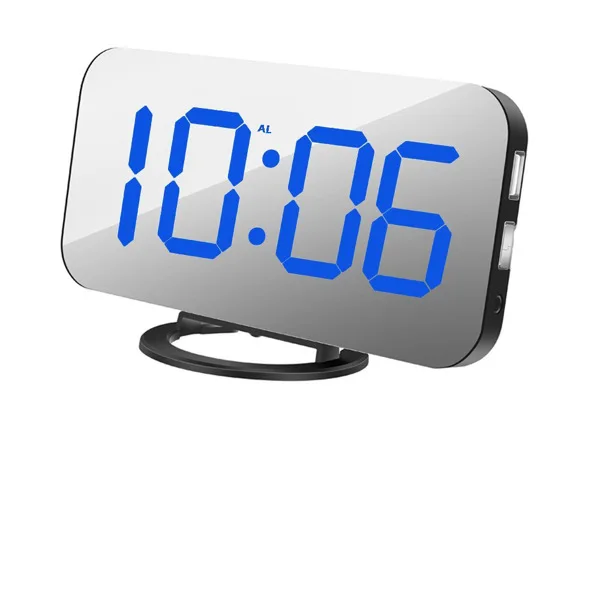 Digital Clock Large Display LED Electric Alarm Clocks Mirror Surface for Makeup with Diming Mode Dual USB Ports Modern Decore
Digital Clock Large Display LED Electric Alarm Clocks Mirror Surface for Makeup with Diming Mode Dual USB Ports Modern Decore
