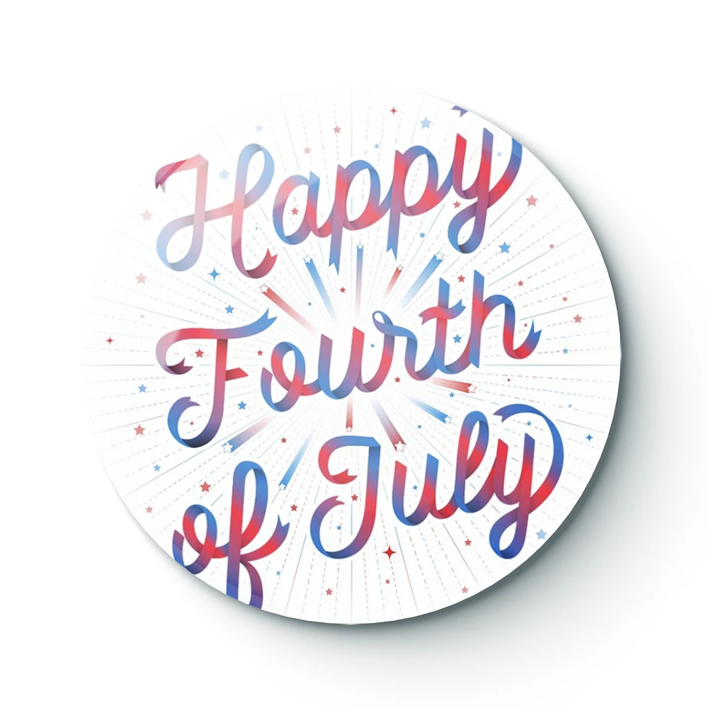 

4TH OF JULY 005 Buttons Brooches Pin Jewelry Accessory Customize Brooch Fashion Lapel Badges
