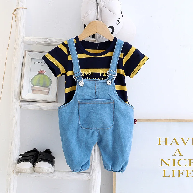 Baby Boys Clothes Sets Summer Toddler Casual Cotton T-Shirts Overall Shorts 2pcs Tracksuits For Bebe Newborn Infants Sports Suit
Baby Boys Clothes Sets Summer Toddler Casual Cotton T-Shirts Overall Shorts 2pcs Tracksuits For Bebe Newborn Infants Sports Suit