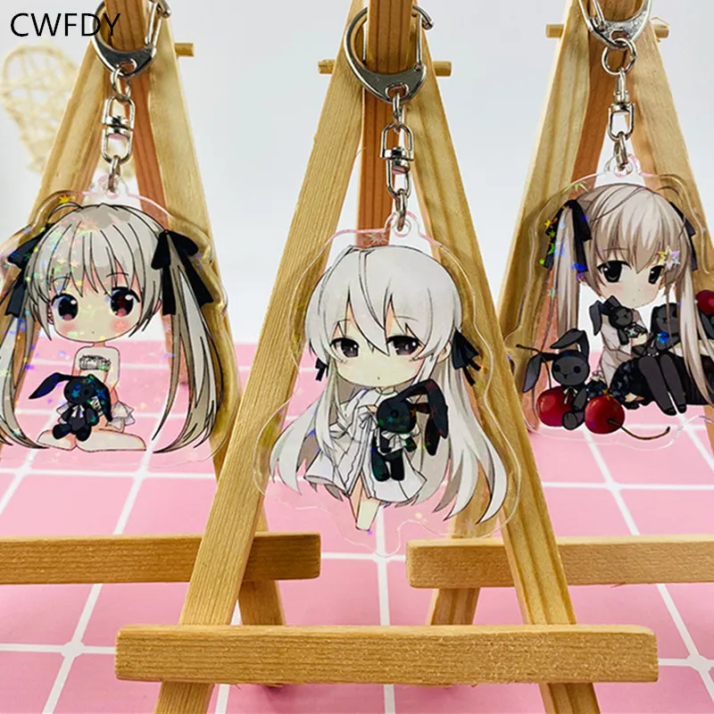 Cartoon Yosuga No Sora Keychain Acrylic Pendant Two Sided Kasugano Sora Anime Key Ring Cute Figure Chaveio For Kids Cosplay Gift
Cartoon Yosuga No Sora Keychain Acrylic Pendant Two Sided Kasugano Sora Anime Key Ring Cute Figure Chaveio For Kids Cosplay Gift