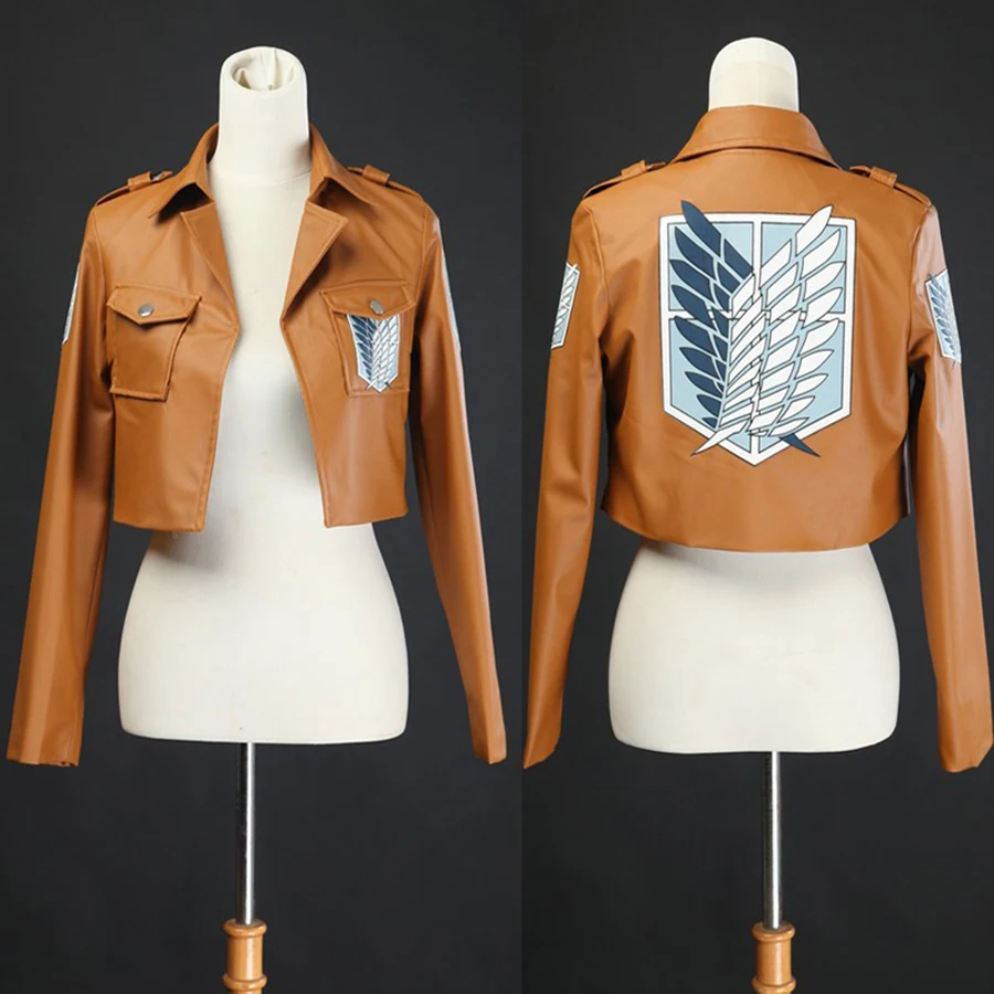 Halloween Anime Attack on Titan Cosplay Leather Jacket Shingeki No Kyojin Cosplay Costume Eren Legion Coat Jackets High Quality
Halloween Anime Attack on Titan Cosplay Leather Jacket Shingeki No Kyojin Cosplay Costume Eren Legion Coat Jackets High Quality