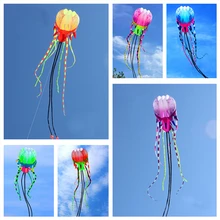 free shipping large jellyfish kite giant kites for adults Kite surfing flying flying game star fabric kevlar line octopus kite