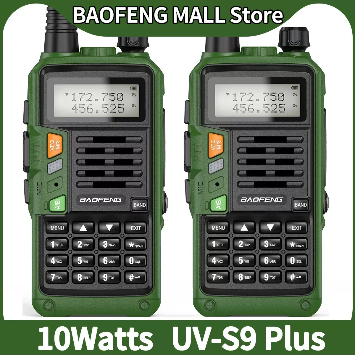 NEW2023 2PCS UV-S9 PLUS Walkie Talkie 10W Powerful CB Radio Transceiver Long Range Portable Two Way Radio set for hunting trave
NEW2023 2PCS UV-S9 PLUS Walkie Talkie 10W Powerful CB Radio Transceiver Long Range Portable Two Way Radio set for hunting trave